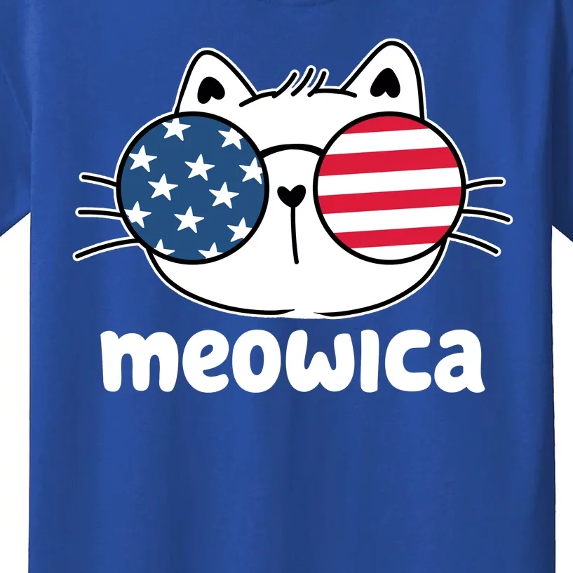 Meowica America Cat Cute Kids T-Shirt