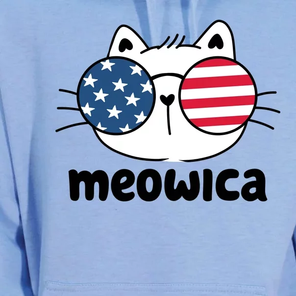 Meowica America Cat Cute Unisex Surf Hoodie