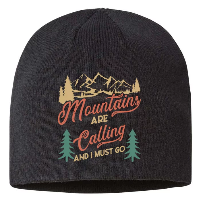 Mountains Are Calling And I Must Go 8 1/2in Sustainable Knit Beanie