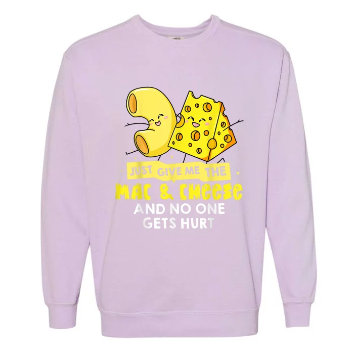 Mac And Cheese Macaroni Cheesy Noodle Garment-Dyed Sweatshirt