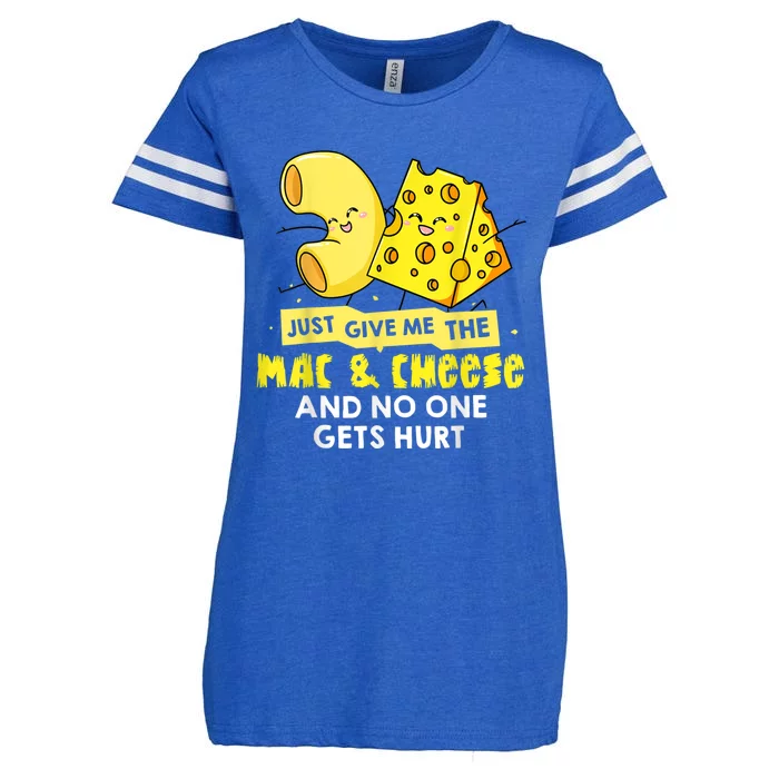 Mac And Cheese Macaroni Cheesy Noodle Enza Ladies Jersey Football T-Shirt