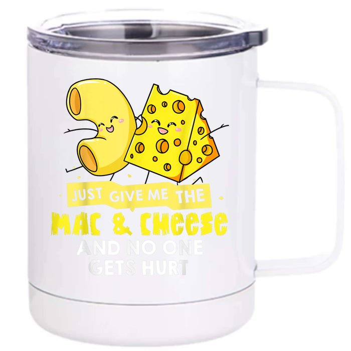 Mac And Cheese Macaroni Cheesy Noodle Front & Back 12oz Stainless Steel Tumbler Cup