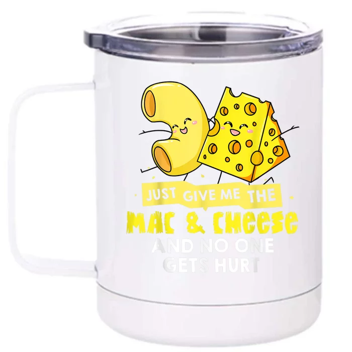 Mac And Cheese Macaroni Cheesy Noodle Front & Back 12oz Stainless Steel Tumbler Cup