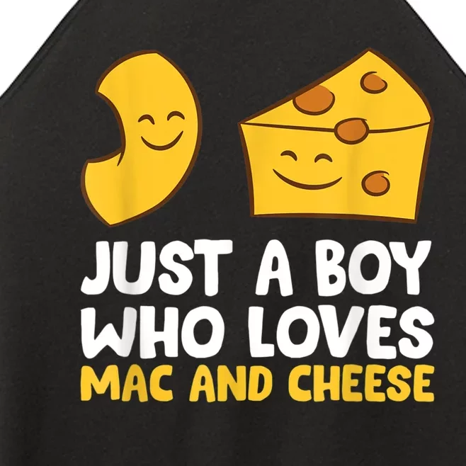 Macaroni And Cheese Just A Boy Who Loves Mac And Cheese Women’s Perfect Tri Rocker Tank