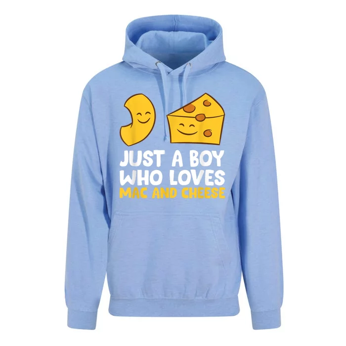 Macaroni And Cheese Just A Boy Who Loves Mac And Cheese Unisex Surf Hoodie