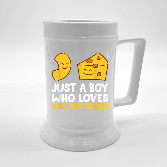 Macaroni And Cheese Just A Boy Who Loves Mac And Cheese Front & Back Beer Stein