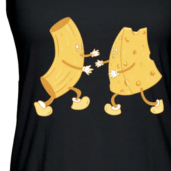 Mac And Cheese Funny Cute Ladies Essential Flowy Tank