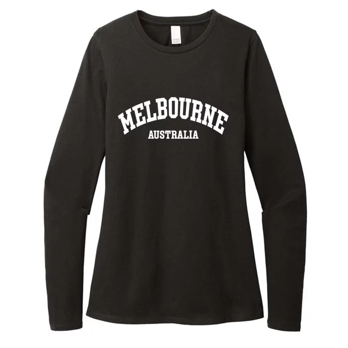 Melbourne Australia City Funny Gift Womens CVC Long Sleeve Shirt