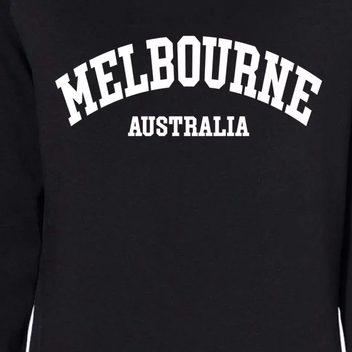 Melbourne Australia City Funny Gift Womens California Wash Sweatshirt