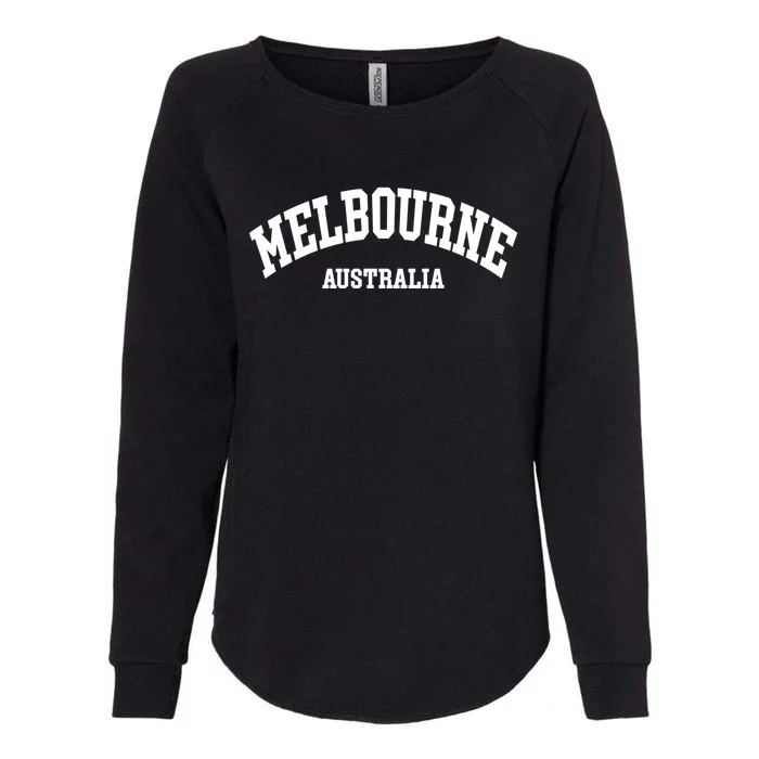 Melbourne Australia City Funny Gift Womens California Wash Sweatshirt