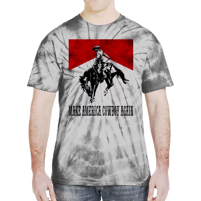 Make America Cow Cow Again Rodeo Lover 4th Of July Gift Tie-Dye T-Shirt