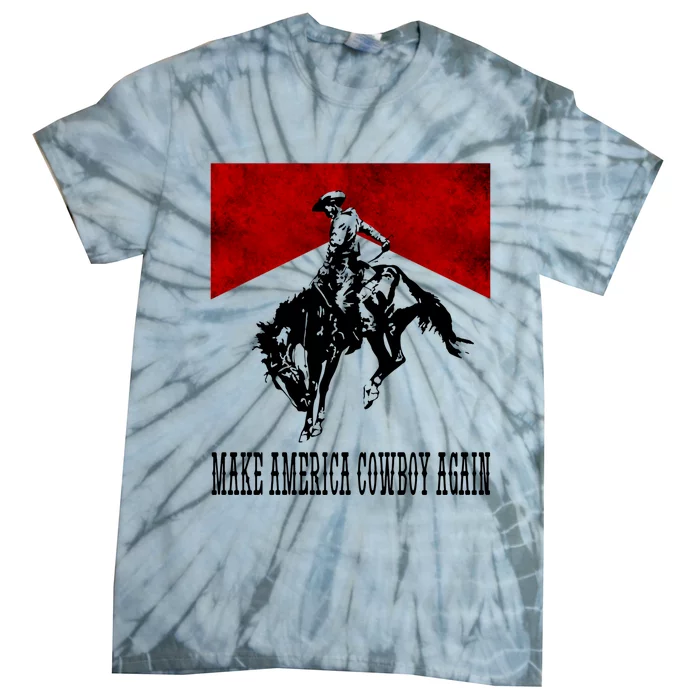 Make America Cow Cow Again Rodeo Lover 4th Of July Gift Tie-Dye T-Shirt