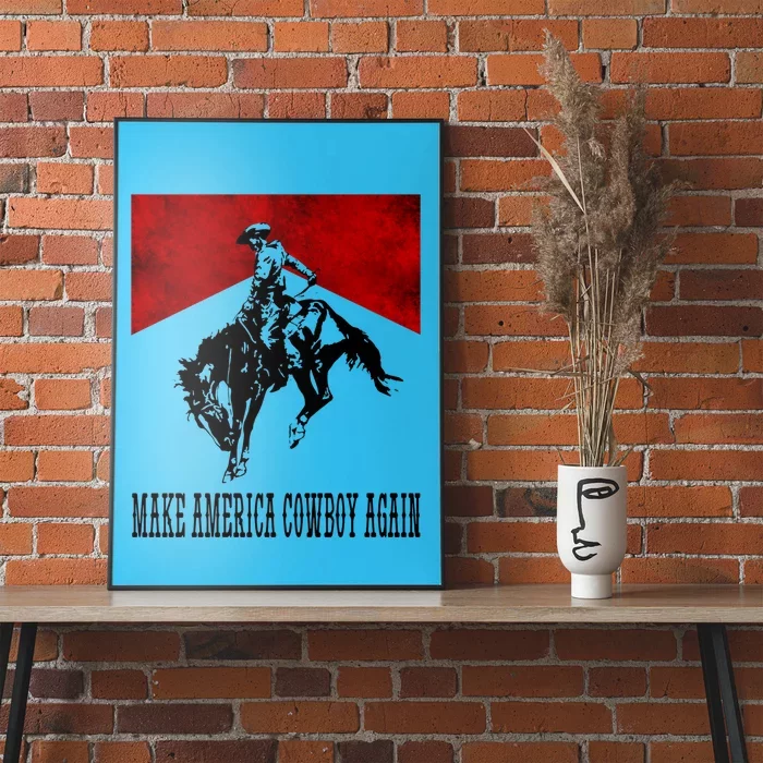 Make America Cow Cow Again Rodeo Lover 4th Of July Gift Poster