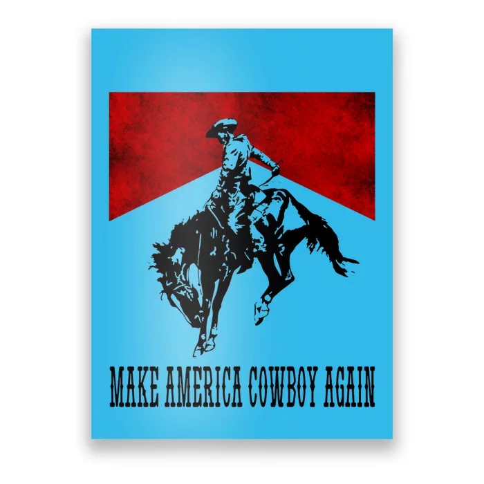 Make America Cow Cow Again Rodeo Lover 4th Of July Gift Poster