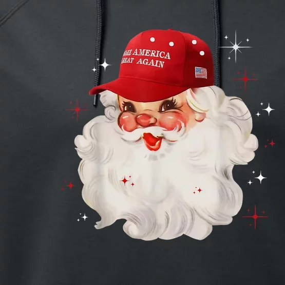 Make A Christmas Great Again Xmas Trump Maga Pajamas Santa Performance Fleece Hoodie