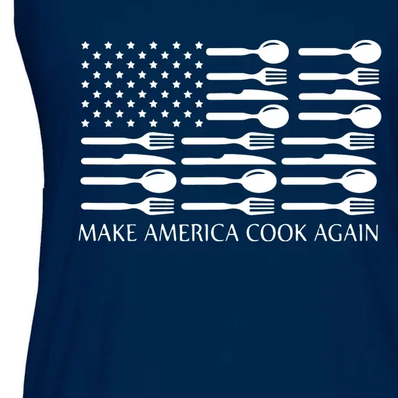 Make America Cook Again Cooking Chef Ladies Essential Flowy Tank