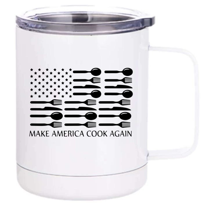 Make America Cook Again Cooking Chef Front & Back 12oz Stainless Steel Tumbler Cup