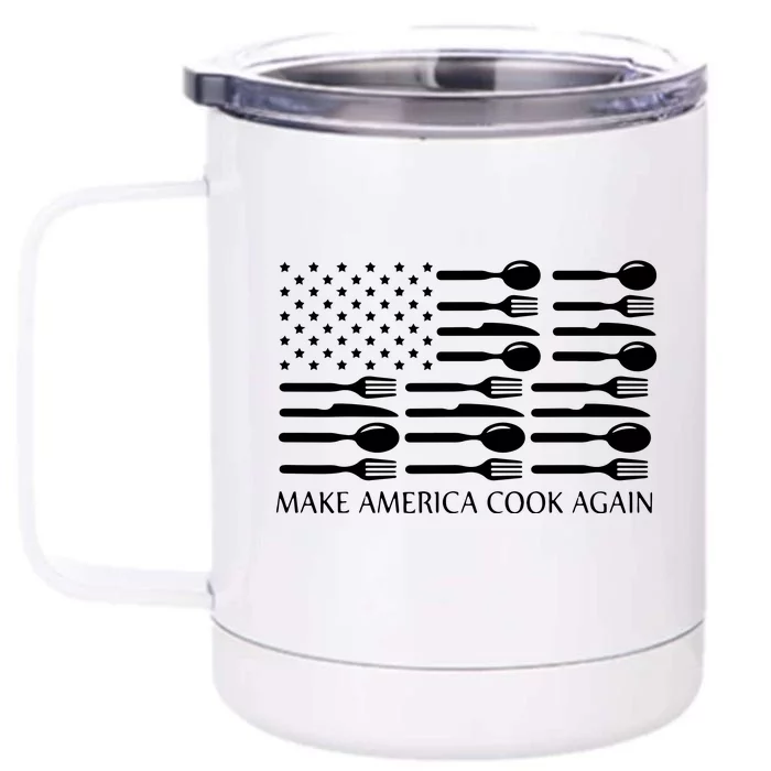 Make America Cook Again Cooking Chef Front & Back 12oz Stainless Steel Tumbler Cup