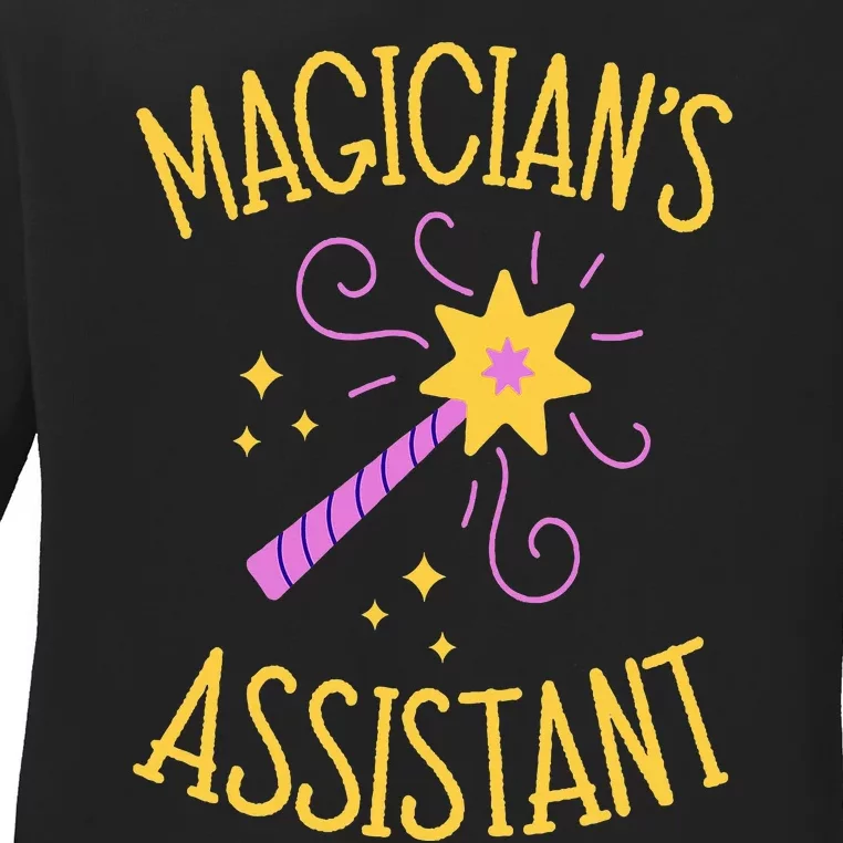 Magician Assistant Costume  Birthday Christmas Ladies Long Sleeve Shirt