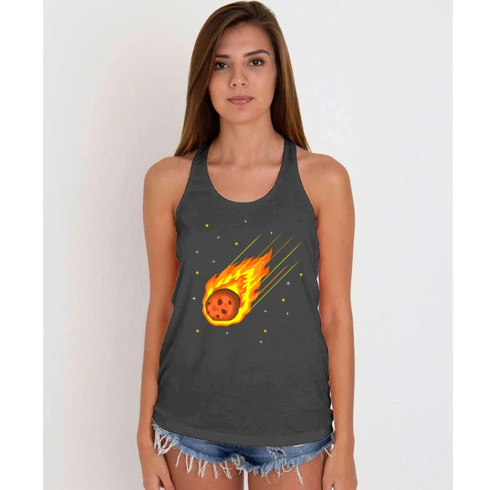 Meteorite Asteroid Comet Meteor Shower Universe Meteors Women's Knotted Racerback Tank