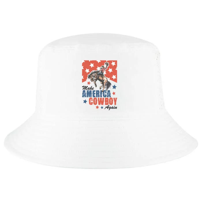 Make America Cowboy Again Patriotic Cool Comfort Performance Bucket Hat