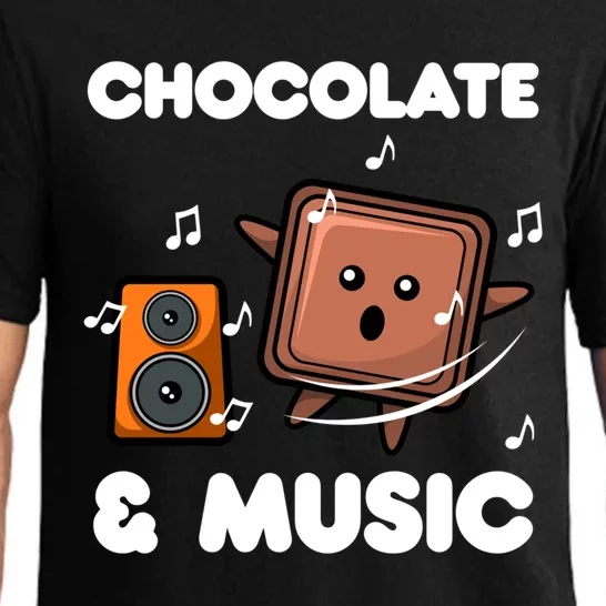 Music And Chocolate Hobby Musician Chocolate Lover Meaningful Gift Pajama Set