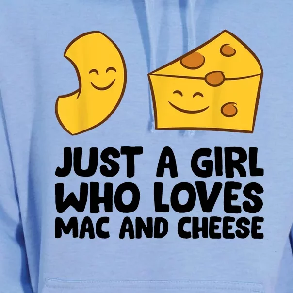 Macaroni And Cheese Just A Girl Who Loves Mac And Cheese Unisex Surf Hoodie