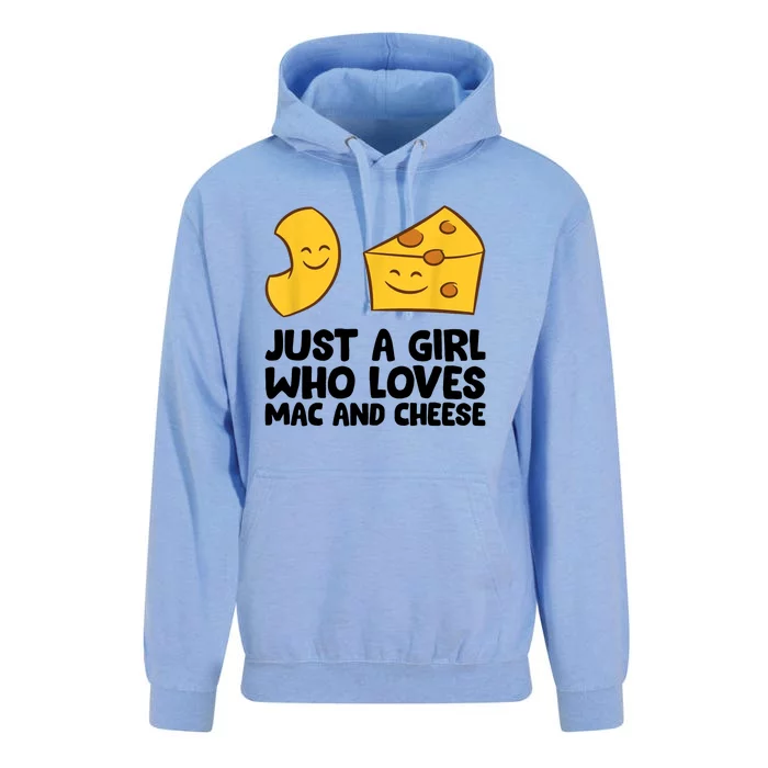 Macaroni And Cheese Just A Girl Who Loves Mac And Cheese Unisex Surf Hoodie