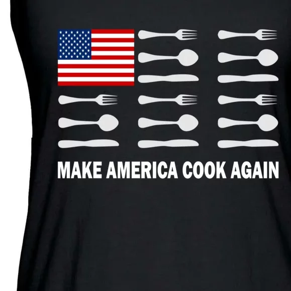 Make America Cook Again Kitchen Food Ladies Essential Flowy Tank