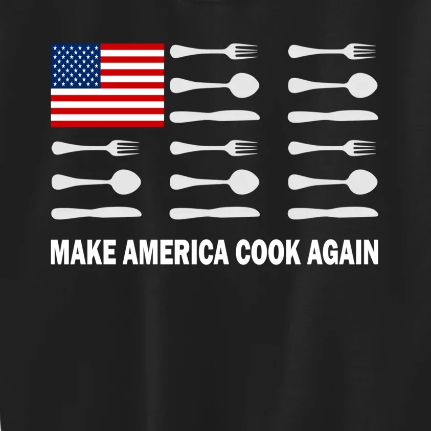 Make America Cook Again Kitchen Food Kids Sweatshirt