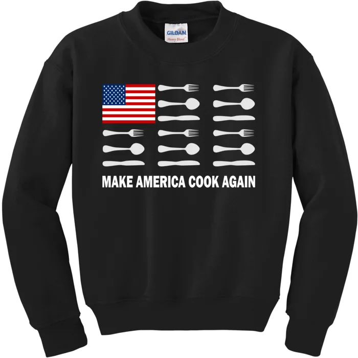 Make America Cook Again Kitchen Food Kids Sweatshirt