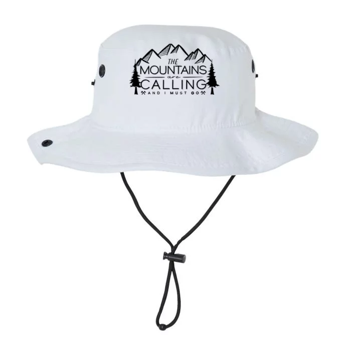 Mountains Are Calling And I Must Go Nature Lover Legacy Cool Fit Booney Bucket Hat