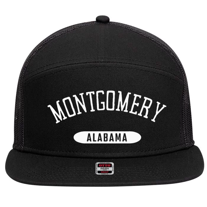 Montgomery Al Classic Style Montgomery Alabama Al 7 Panel Mesh Trucker Snapback Hat