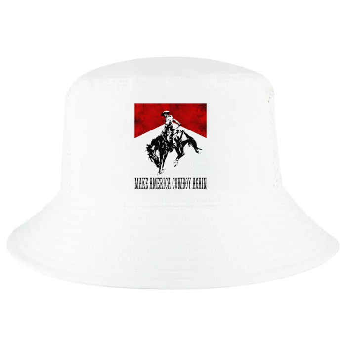 Make America Cow Cow Again, Rodeo Lover 4th of July Cool Comfort Performance Bucket Hat