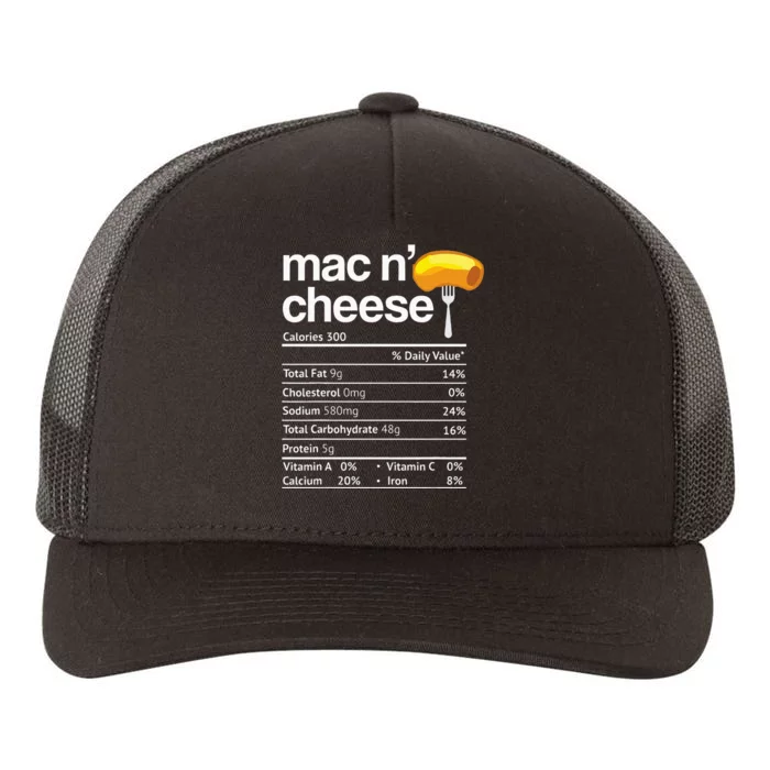 Mac And Cheese Nutrition Funny Thanksgiving Mac N Cheese Yupoong Adult 5-Panel Trucker Hat