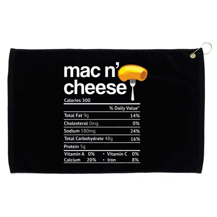 Mac And Cheese Nutrition Funny Thanksgiving Mac N Cheese Grommeted Golf Towel