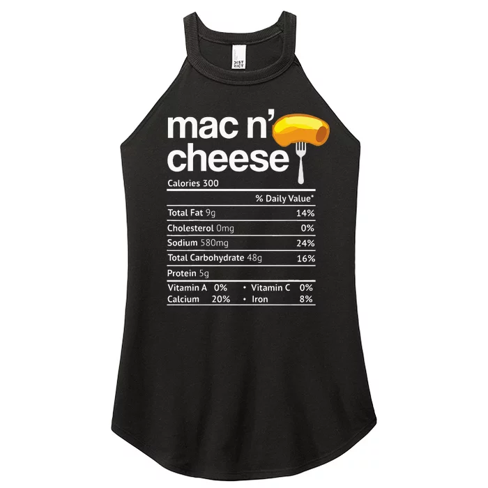 Mac And Cheese Nutrition Funny Thanksgiving Mac N Cheese Women’s Perfect Tri Rocker Tank