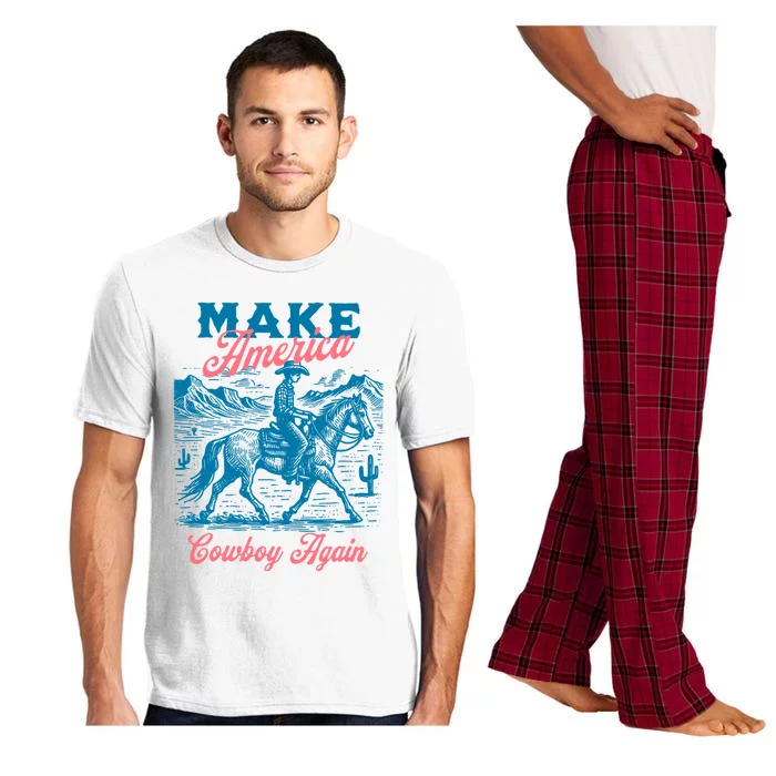 Make America Cowboy Again Western Rodeo Pajama Set