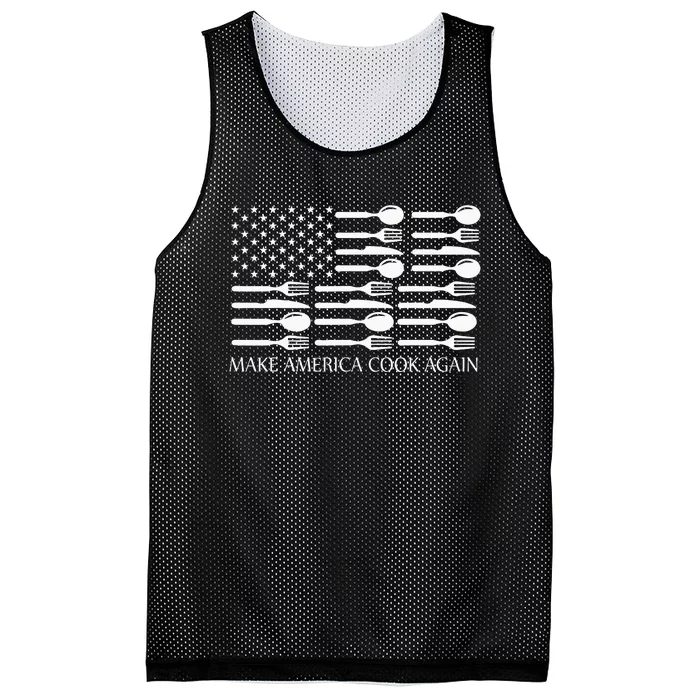 Make America Cook Again Cooking Chef Mesh Reversible Basketball Jersey Tank