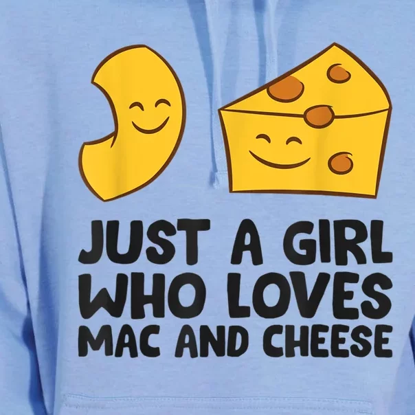 Macaroni And Cheese Just A Girl Who Loves Mac And Cheese Unisex Surf Hoodie