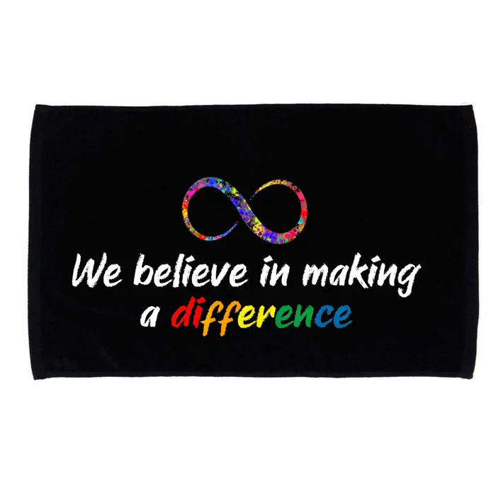 Make A Difference Autism Infinity Acceptance Gift Microfiber Hand Towel