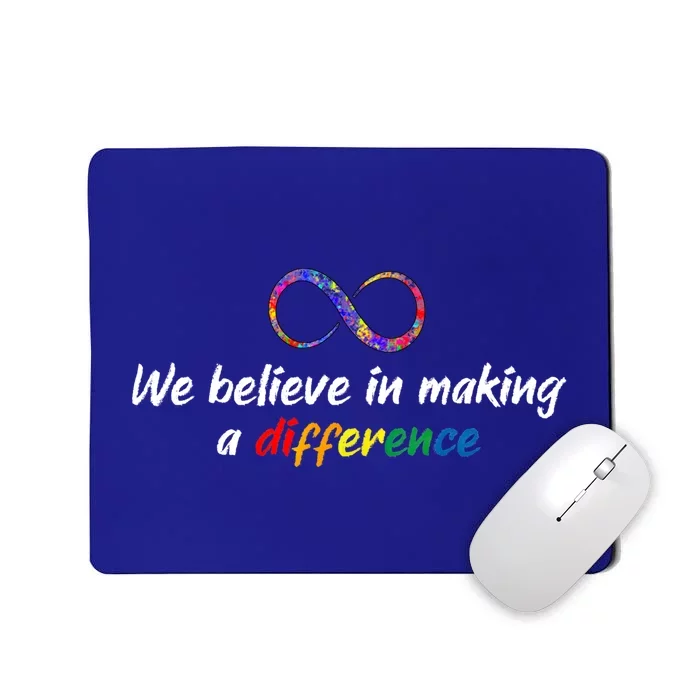 Make A Difference Autism Infinity Acceptance Gift Mousepad