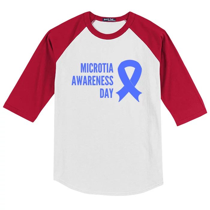 Microtia Awareness Day Kids Colorblock Raglan Jersey