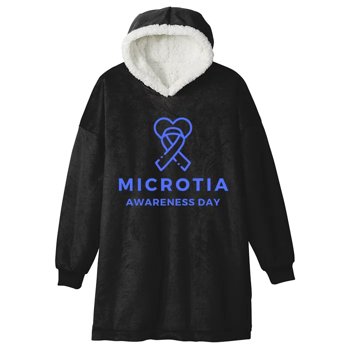 Microtia Awareness Day Hooded Wearable Blanket