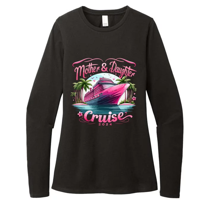 Mother And Daughter Cruise 2024 Funny Family Vacation 2024 Womens CVC Long Sleeve Shirt