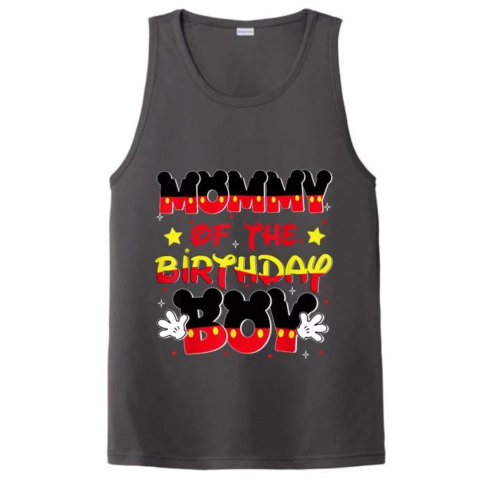 Mom And Dad Mommy Birthday Boy Mouse Family Matching Performance Tank