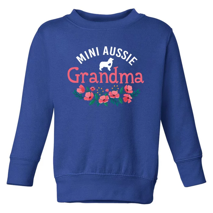 Mini Aussie Dog Funny Gift For Grandma Dog Lovers Christma Cute Gift Toddler Sweatshirt