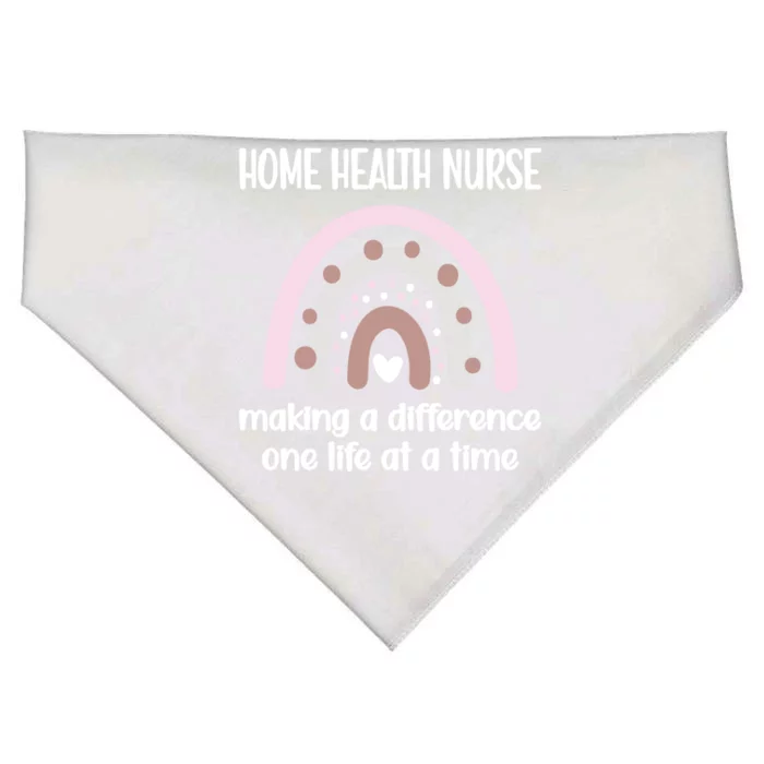 Making A Difference Home Health Nurse Rn Nursing Week Meaningful Gift USA-Made Doggie Bandana