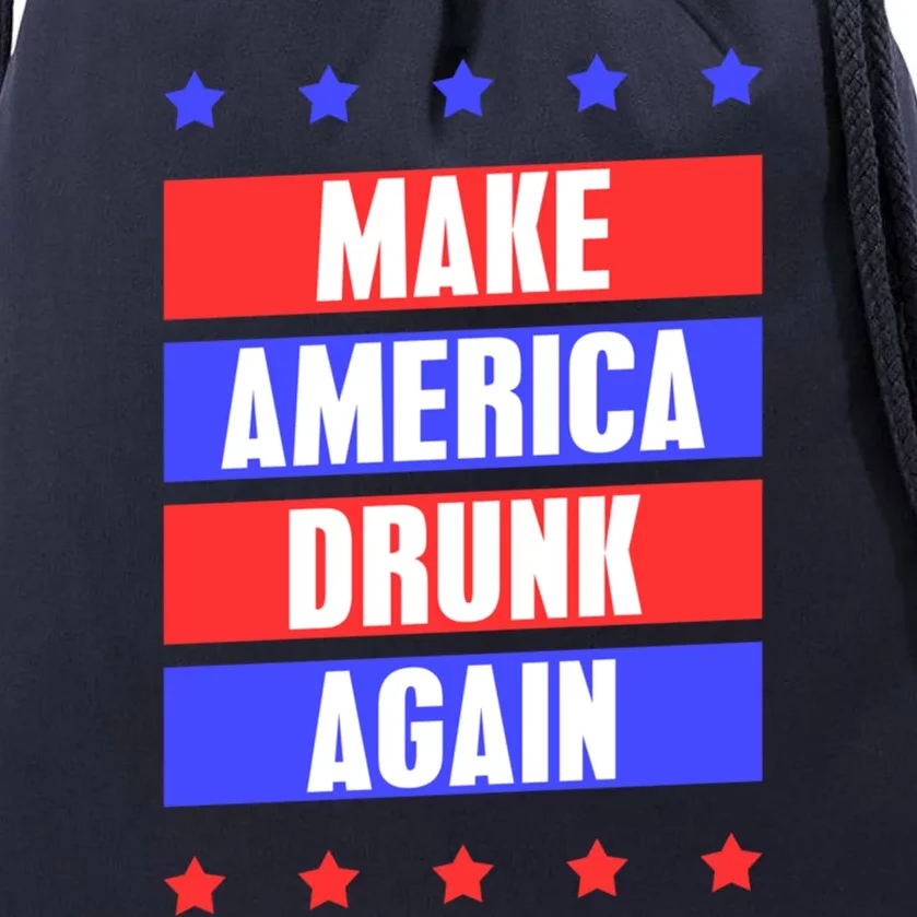 Make America Drunk Again Funny Ing Beer Er Cool Gift Drawstring Bag