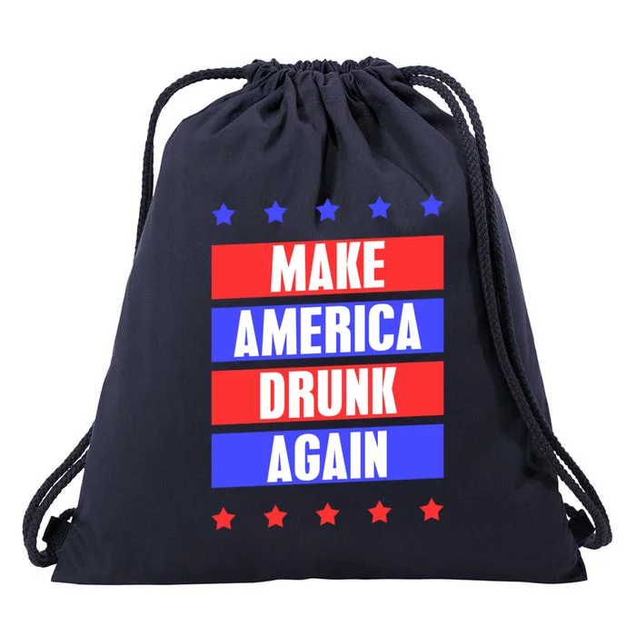 Make America Drunk Again Funny Ing Beer Er Cool Gift Drawstring Bag